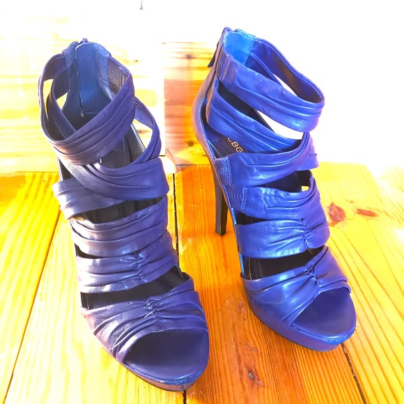 BCBGeneration Shoes - BCBGeneration Blue Fusion Plush Nappa Heel EUC 7.5